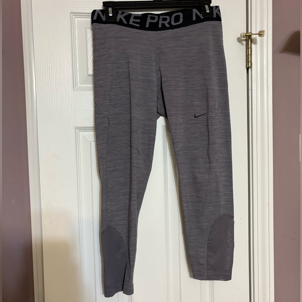 Nike heathered grey leggings L